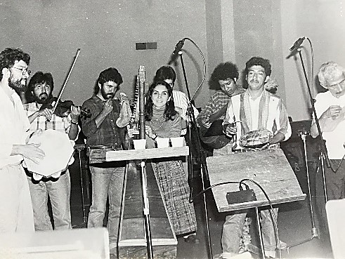 Ensayo para la grabación del primer CD de Zacamandú